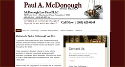 Desktop Screenshot of paulmcdonoughlaw.com