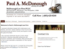 Tablet Screenshot of paulmcdonoughlaw.com